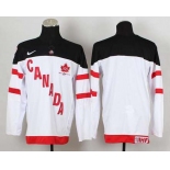 nhl jerseys team canada blank white[100 th]