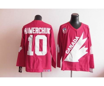 nhl jerseys team canada olympic #10 hawerchuk m&n red[hawerchuk]