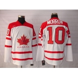 nhl team canada #10 morrow 2010 olympic white