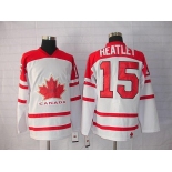 nhl team canada #15 heatley 2010 olympic white