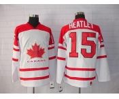 nhl team canada #15 heatley 2010 olympic white