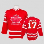 nhl team canada #17 carter 2010 olympic red