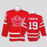 nhl team canada #19 thornton 2010 olympic red