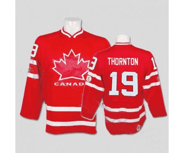 nhl team canada #19 thornton 2010 olympic red