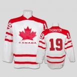 nhl team canada #19 thornton 2010 olympic white