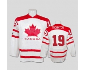 nhl team canada #19 thornton 2010 olympic white