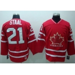 nhl team canada #21 staal  2010 olympic red