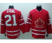 nhl team canada #21 staal  2010 olympic red