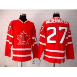 nhl team canada #27 niedremayer 2010 olympic red