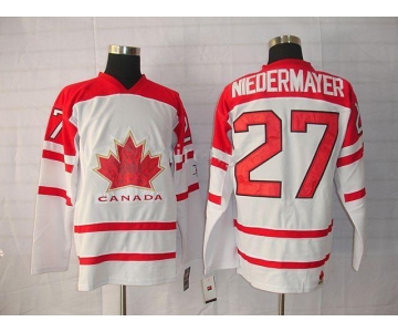 nhl team canada #27 niedremayer 2010 olympic white