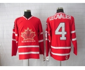 nhl team canada #4 lecavalier 2010 olympic red