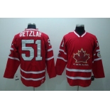 nhl team canada #51 Getzlaf 2010 olympic red