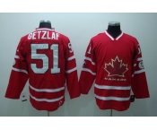 nhl team canada #51 Getzlaf 2010 olympic red