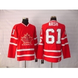 nhl team canada #61 nach 2010 olympic red