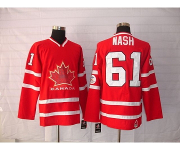 nhl team canada #61 nach 2010 olympic red