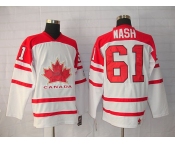 nhl team canada #61 nach 2010 olympic white