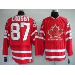 nhl team canada #87 crosby 2010 olympic red