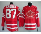 nhl team canada #87 crosby 2010 olympic red