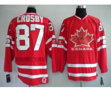 nhl team canada #87 crosby 2010 olympic red