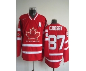 nhl team canada #87 crosby 2010 olympic red[patch A]