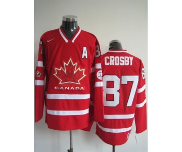 nhl team canada #87 crosby 2010 olympic red[patch A]