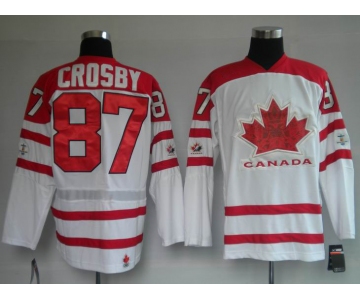 nhl team canada #87 crosby 2010 olympic white