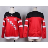 Women NHL Team Canada Olympic blank red jerseys[100 th]