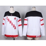 Women NHL Team Canada Olympic blank white jerseys[100 th]