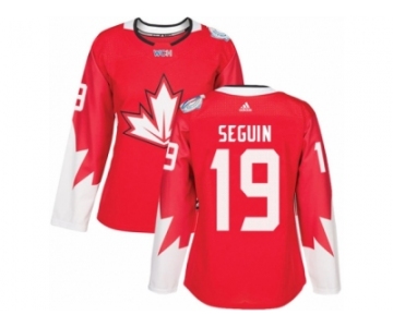 Women's Adidas Team Canada #19 Tyler Seguin Premier Red Away 2016 World Cup Hockey Jersey