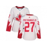 Women's Adidas Team Canada #27 Alex Pietrangelo Premier White Home 2016 World Cup Hockey Jersey