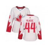 Women's Adidas Team Canada #44 Marc-Edouard Vlasic Authentic White Home 2016 World Cup Hockey Jersey