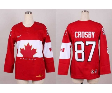 women nhl jerseys team canada #87 crosby red[2014 winter olympics]