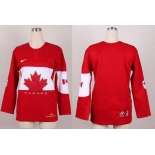 women nhl jerseys team canada blank red[2014 winter olympics]