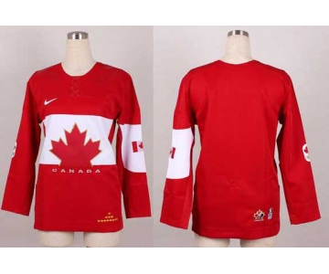 women nhl jerseys team canada blank red[2014 winter olympics]