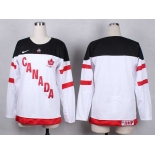 women nhl jerseys team canada blank white[100 th]