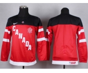 NHL Youth Team Canada Olympic blank red jerseys[100 th]