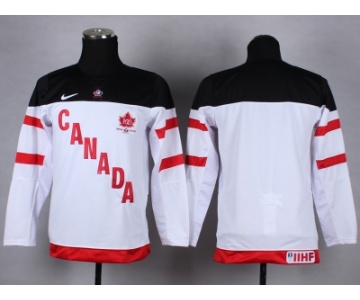 NHL Youth Team Canada Olympic blank white jerseys[100 th]