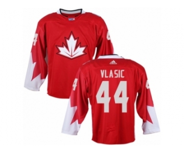 Youth Adidas Team Canada #44 Marc-Edouard Vlasic Premier Red Away 2016 World Cup Ice Hockey Jersey