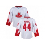 Youth Adidas Team Canada #44 Marc-Edouard Vlasic Premier White Home 2016 World Cup Ice Hockey Jersey