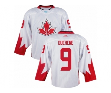 Youth Adidas Team Canada #9 Matt Duchene Authentic White Home 2016 World Cup Ice Hockey Jersey