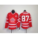 Youth nhl team canada #87 crosby red[patch A]