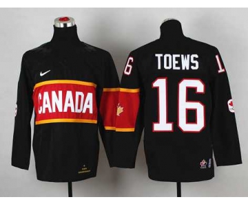 youth nhl jerseys team canada #16 toews black[2014 winter olympics]