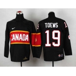 youth nhl jerseys team canada #19 toews black[2014 winter olympics]