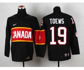 youth nhl jerseys team canada #19 toews black[2014 winter olympics]