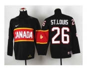 youth nhl jerseys team canada #26 st.louis black[2014 winter olympics]