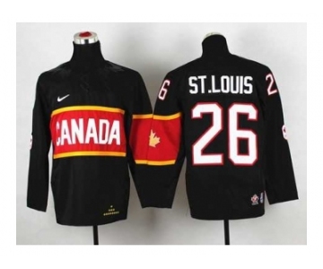 youth nhl jerseys team canada #26 st.louis black[2014 winter olympics]