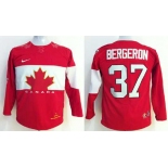 youth nhl jerseys team canada #37 bergeron red[2014 winter olympics]