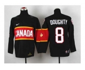 youth nhl jerseys team canada #8 doughty black[2014 winter olympics]