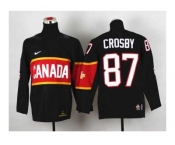 youth nhl jerseys team canada #87 crosby black[2014 winter olympics]