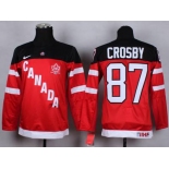 youth nhl jerseys team canada #87 crosby red[100 th]